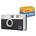C&aacute;mara De Cine Kodak Ektar H35 De Medio Fotograma Negra + Pel&iacute;cula De 24 Exp