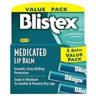 Bálsamo labial hidratante,  Blistex 0,15 oz, paquete de 3