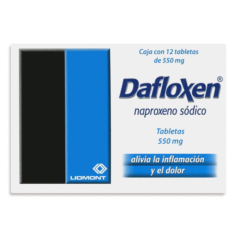 Dafloxen 550 mg oral 12 tabletas image number null