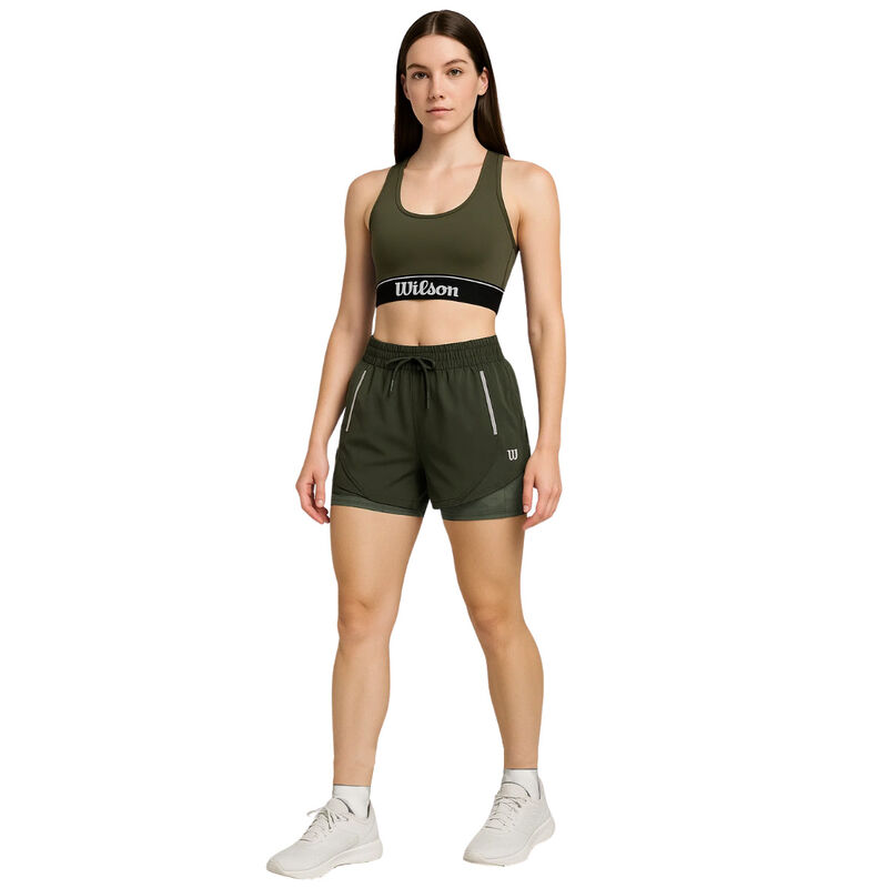 Short con malla Wilson para entrenamiento mujer... image number null