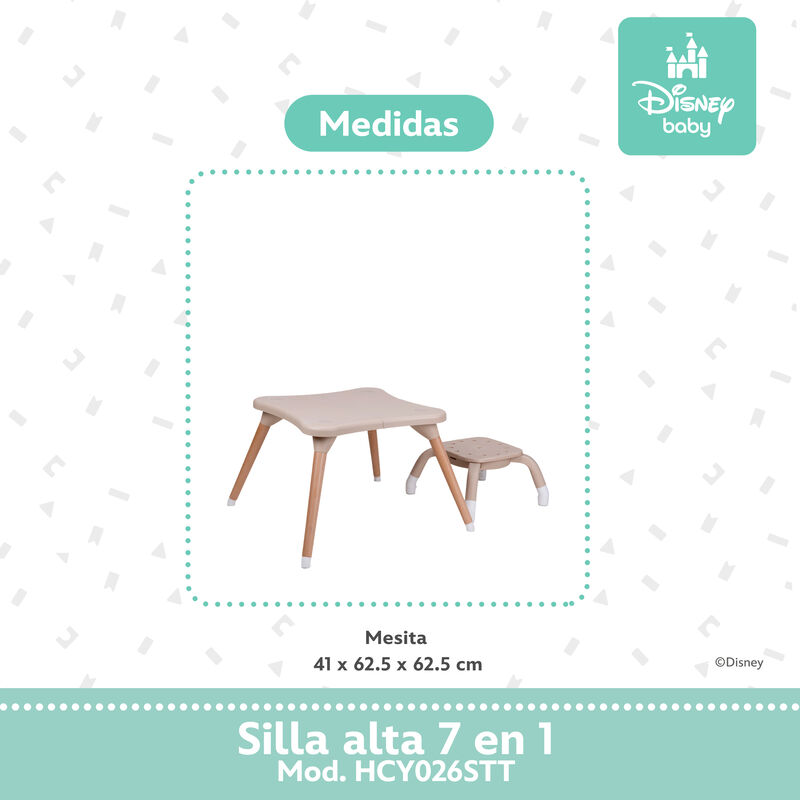 Silla alta periquera para beb&eacute;s con giro 360&deg; a... image number null