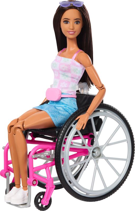 Mu&ntilde;eca Moderna Barbie Brunette Con Perro De Ser... image number null