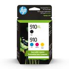 Cartuchos De Tinta Hp 910 Cian, Magenta, Amarillo/910xl Negro (paquete De 4)