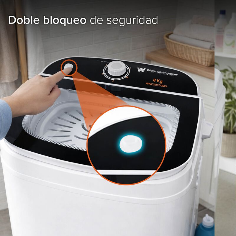 Secadora Centr&iacute;fuga  8 Kg White Westinghouse  T... image number null
