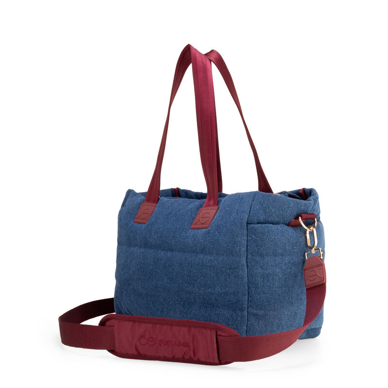 Pa&ntilde;alera Duffle Bag Mediana Con Rubber Color Az... image number null