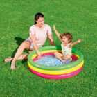 Alberca Inflable 1.65X1.04X.25cm Rectangular 2 Colores Azul y Rosa Caja 1