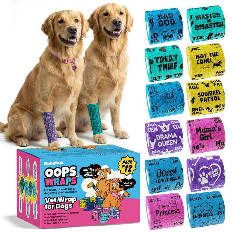 Vet Wrap Rubyloo 5 cm X 4,5 m Pack De 12 Mixto image number null