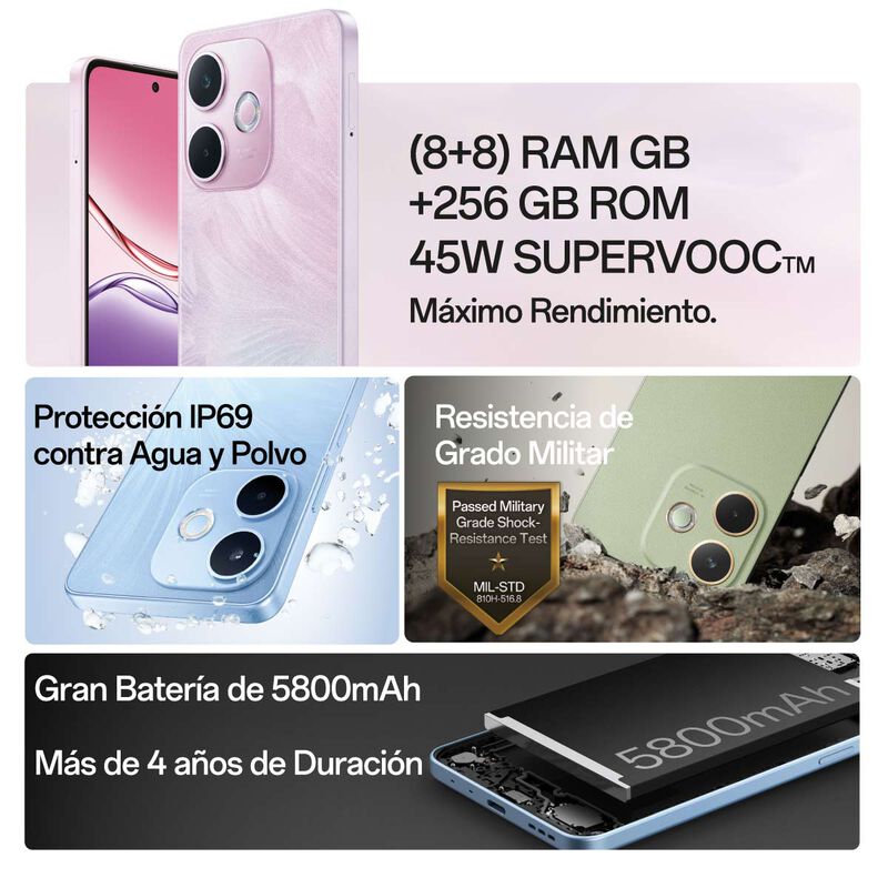 A5 Pro 4G Azul 256GB Almacenamiento + 8GB RAM image number null