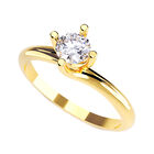 Anillo de Compromiso de 10K con Circonia Talla 10 ORO AMARILLO 10K- / M991-10Y-CZ-10