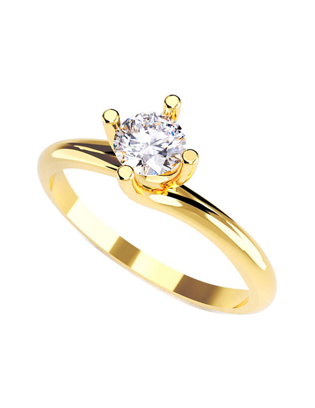 Anillo de Compromiso de 14K con Diamante de Lab... image number null