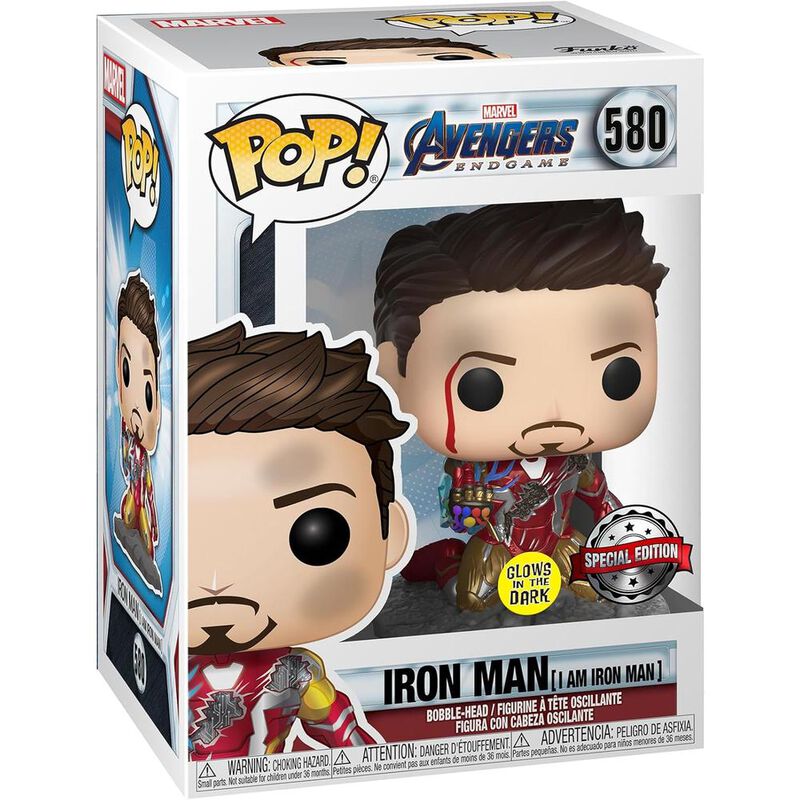 Funko Pop! Avengers Endgame: I Am Iron Man Glow... image number null