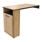 Barra LOG, Mesa Alta  Desayunador  con Espacio para Botellas/Vasos, Caf&eacute;