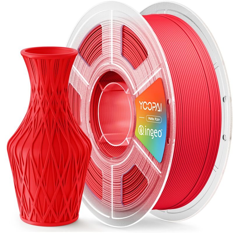 Filamento Yoopai Pla+ 1,75 mm 1 kg Rojo Escarla... image number null