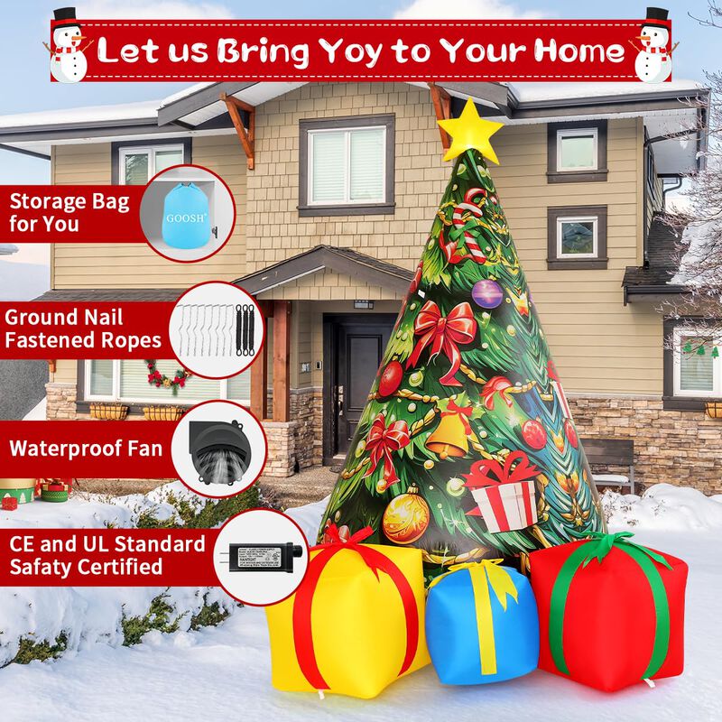 &Aacute;rbol Inflable De Navidad Goosh Para Decoraci&oacute;n... image number null