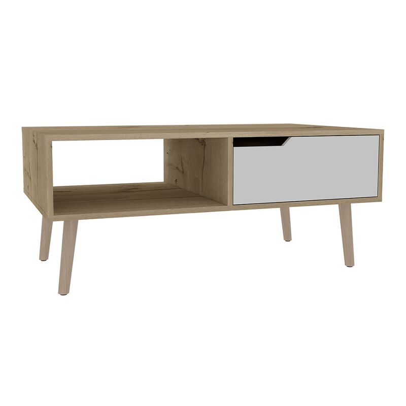 Mesa De Centro Modelo Oslo Color Blanco Duna image number null