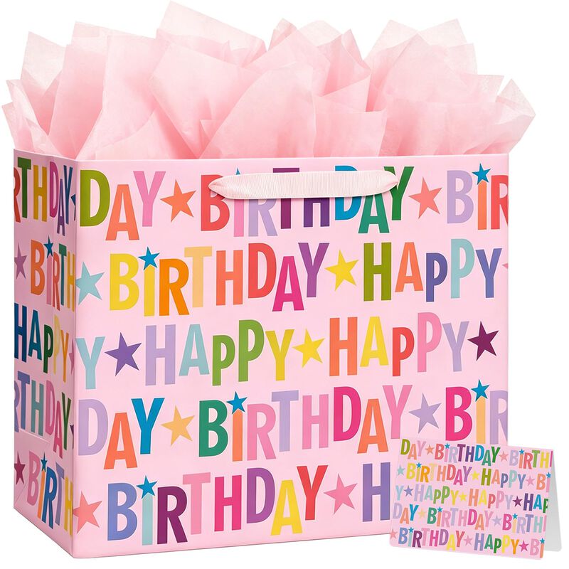 Bolsa De Regalo Yusenguan 42 cm Rosa - Set De C... image number null