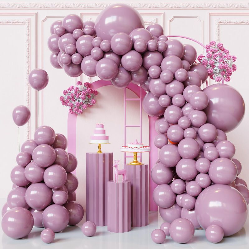 Kit De Arco De Globos Fqzylch 130 Piezas Lavand... image number null