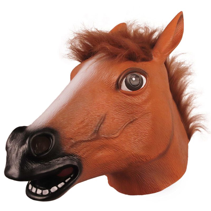 M&aacute;scara De Cabeza De Caballo Molezu Para Adulto... image number null