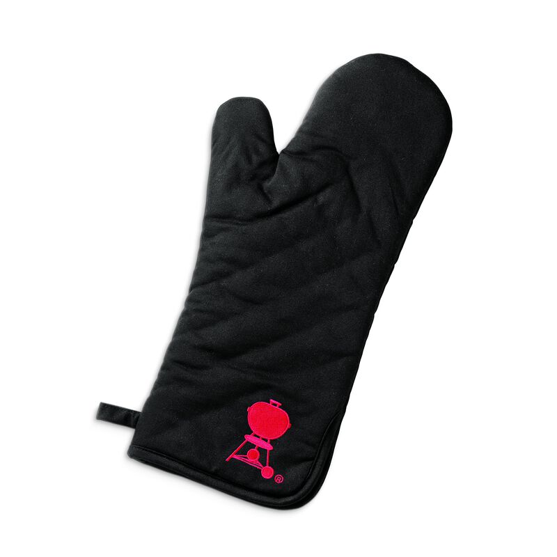Guante de Barbacoa Weber Negro con Bordado Rojo image number null