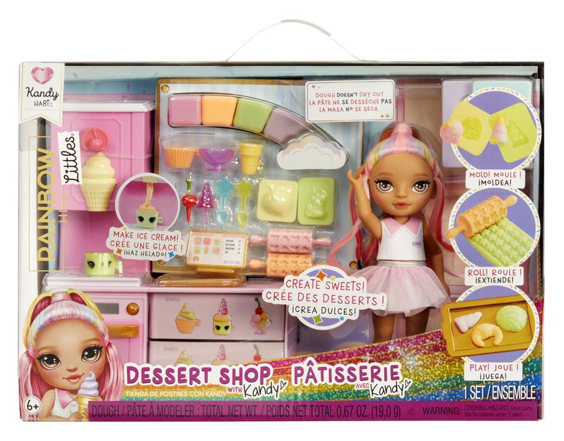 Playset Rainbow High Littles Dessert Shop + Mu&ntilde;... image number null