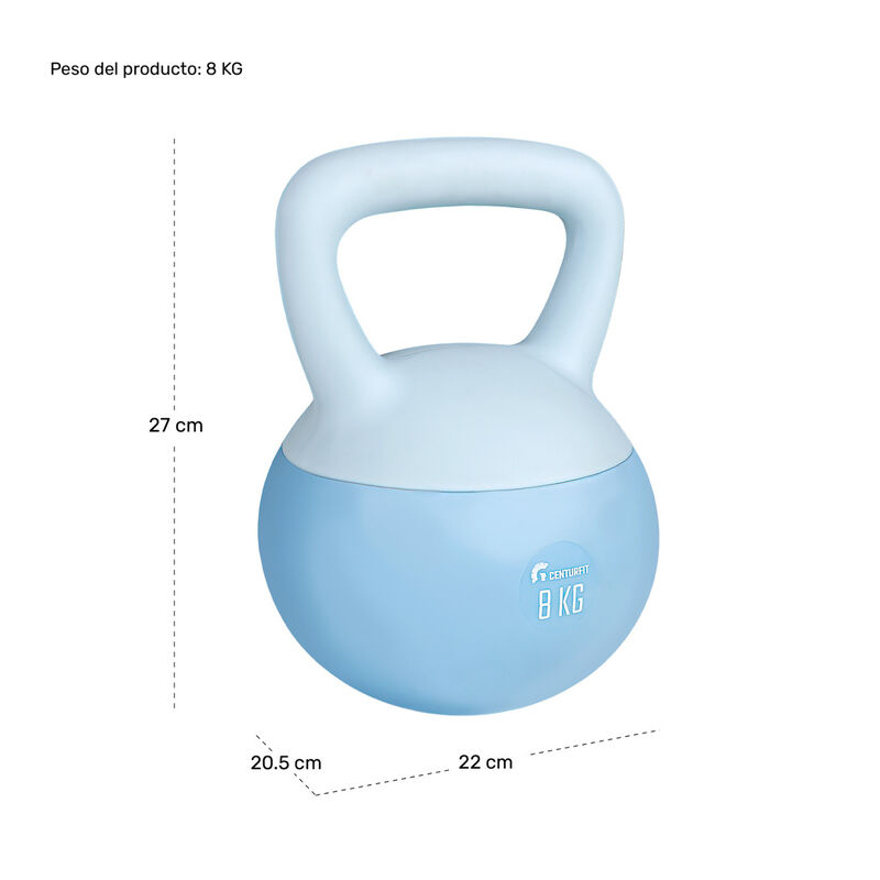 Pesa Rusa Kettlebell 8kg 17.6lb Ejercicio Casa ... image number null