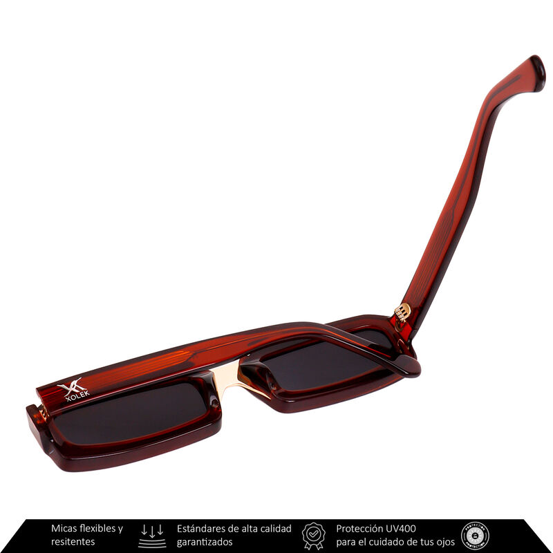 Lentes De Sol Xolek 105 Moda Met&aacute;lico Retro Uv ... image number null