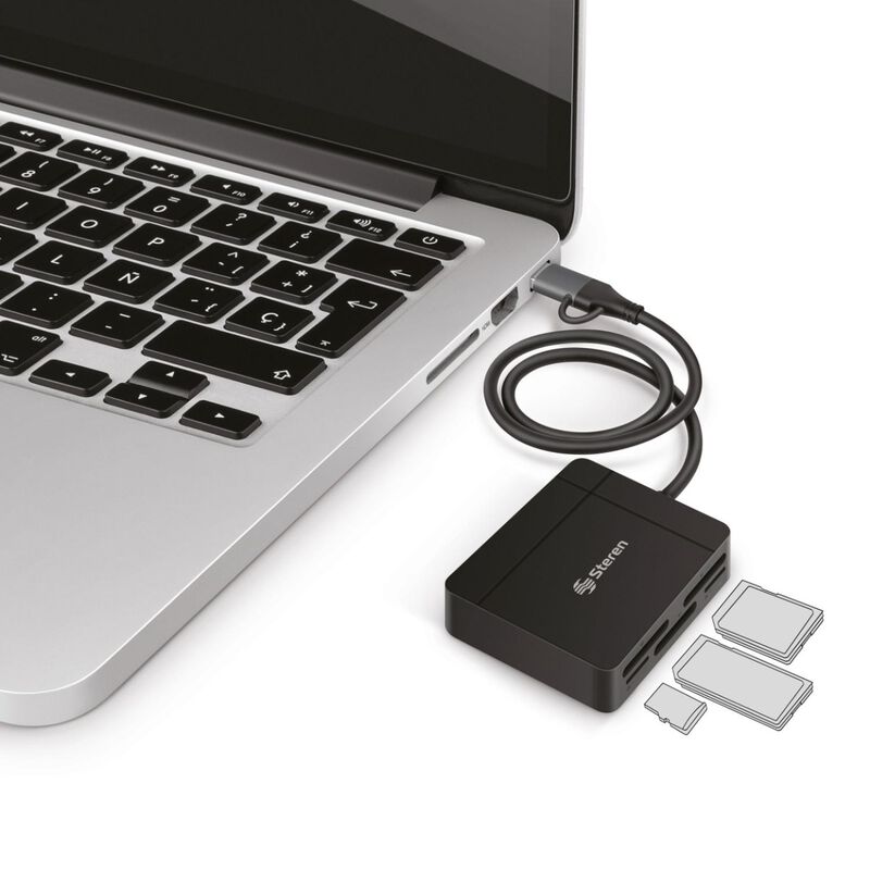 Steren Lector-escritor Usb C / Usb 3.0 Otg Para... image number null