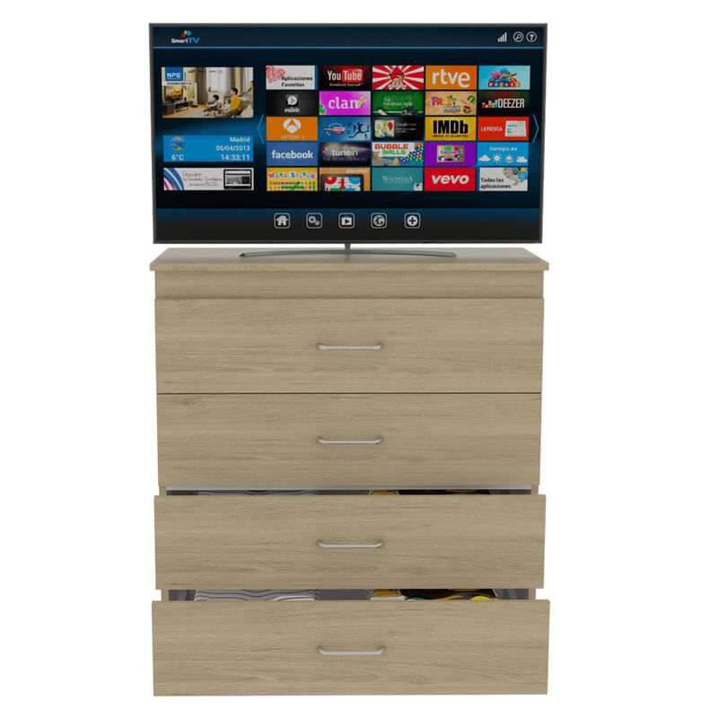 C&oacute;moda Organizador Marino Beige y Blanco con Cu... image number null