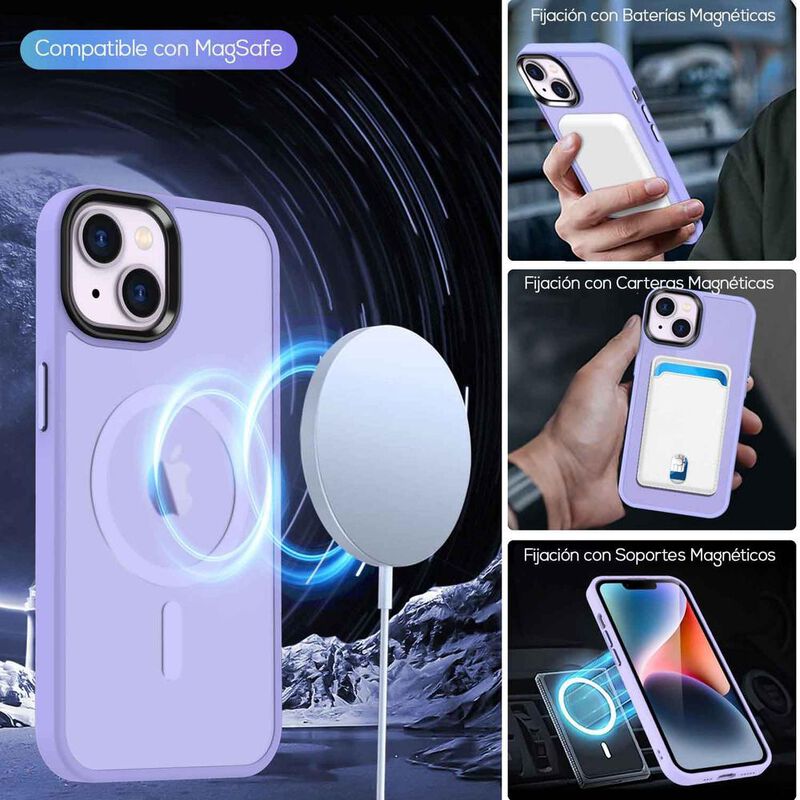 Funda TEKKU Matte Style para iPhone 15 PLUS Tra... image number null