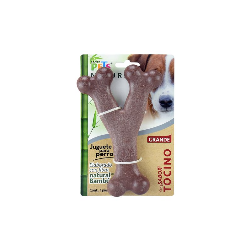 Fancy Pets Juguete Hueso Triple de Bambú paraPe... image number null
