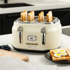 Tostadora Westinghouse Serie Retro 4 Rebanadas 6 Niveles Blanco