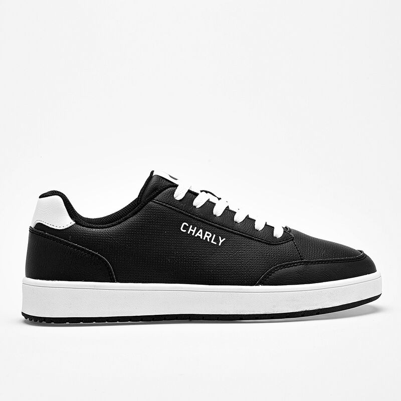 Charly tenis  para hombre negro blanco cod 1397... image number null
