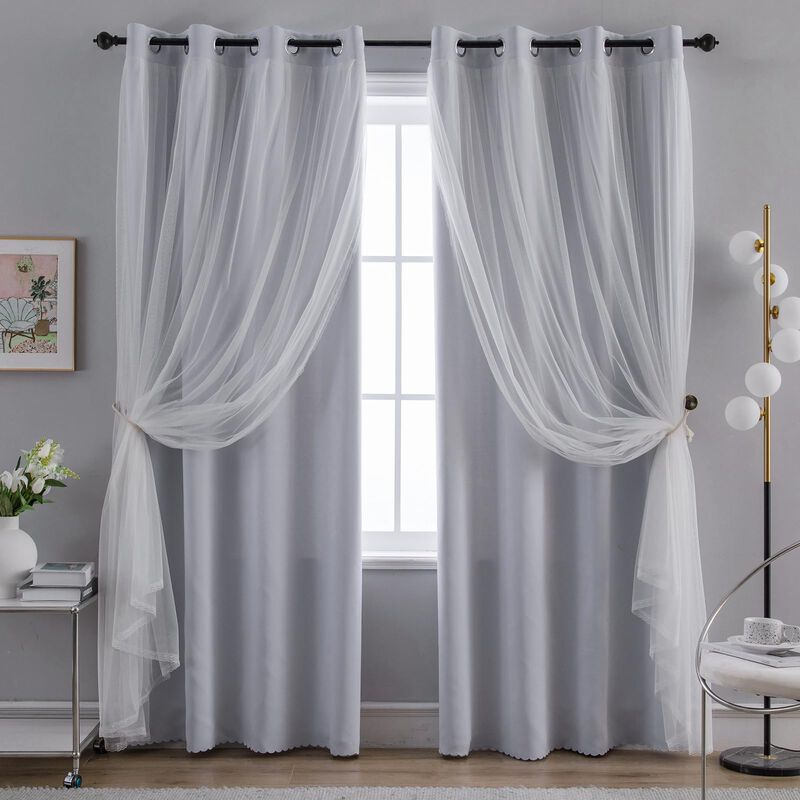Cortina Anytime Home Opaca Y Transparente Con C... image number null