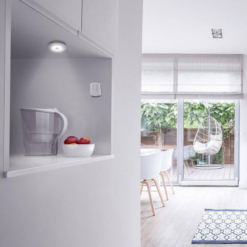 Juego de 3 mini lámparas LED con control remoto... image number null