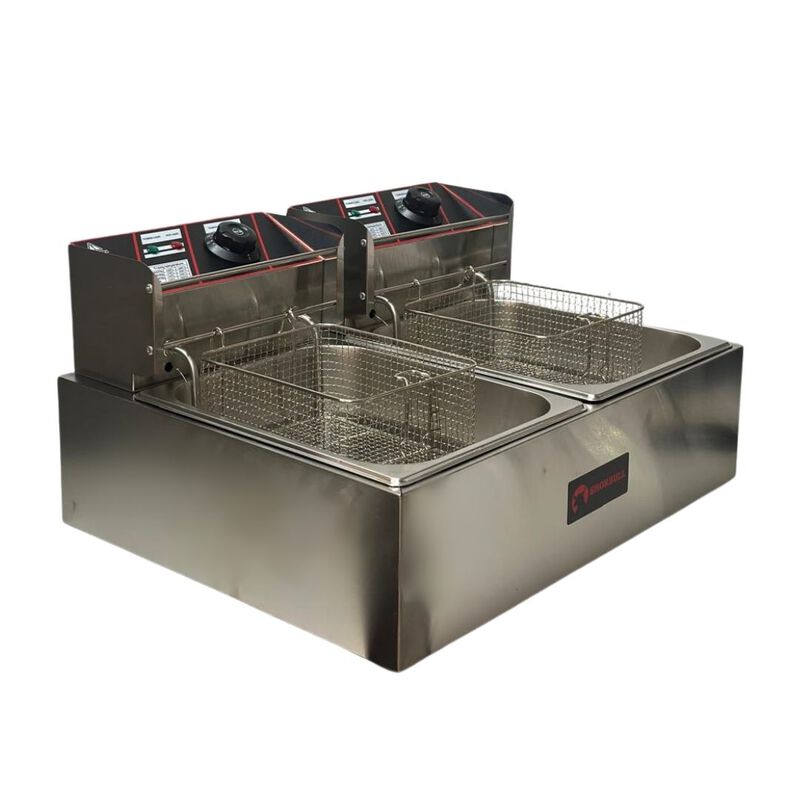 Freidora eléctrica doble 12L Shorbull image number null