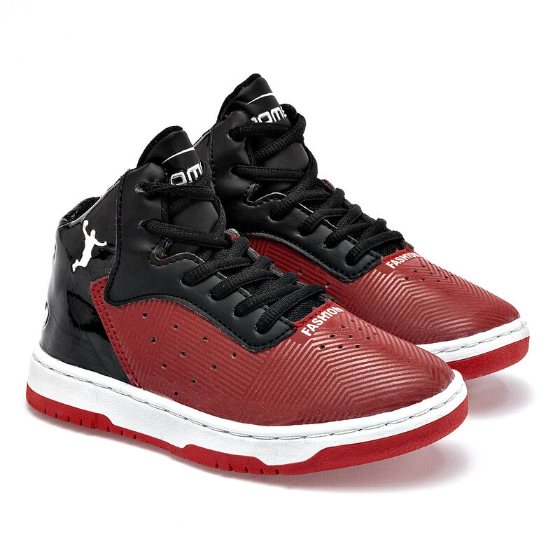 Zoomer tenis para ni&ntilde;o  negro rojo cod 141442-D image number null