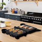 Parrilla T-Fal 2-1 Antiadherente Asar Panini 180º color plata