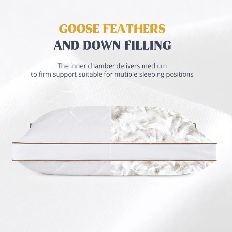 Juego De 2 Unidades Pillow Puredown&reg; Con Plumas... image number null