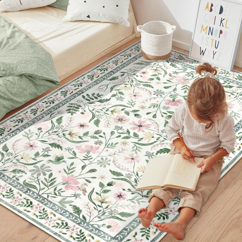 Alfombra Shacos 122x183 Cm Boho Lavable A M&aacute;qui... image number null