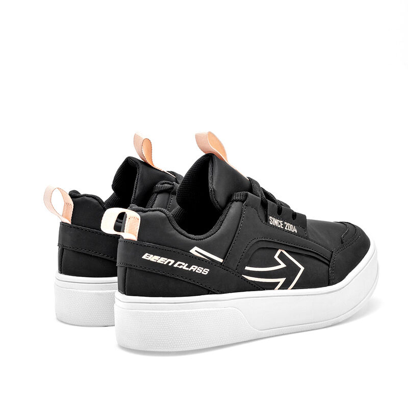 Been Class Tenis urbano para mujer negro rosa image number null