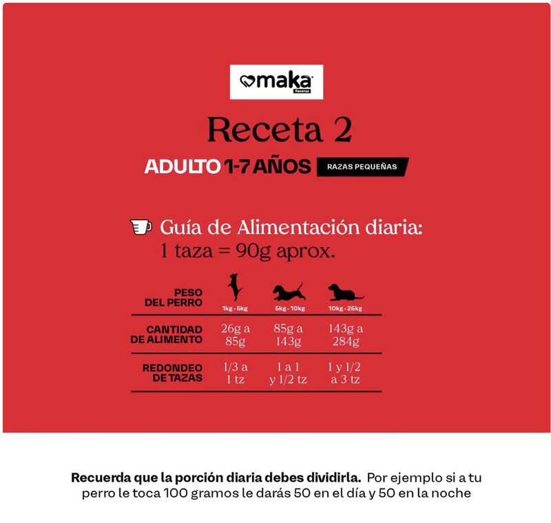 Maka Receta 2 Adulto Raza Peque&ntilde;a 4 Kg,original... image number null