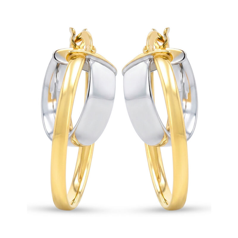 Arracadas 2begold Amarillo Con Blanco (925+1/10... image number null