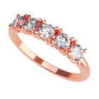 Anillo de Compromiso en Oro Rosa 14K con Circonia -  Talla:5.5/ FJ741-14R-CZ-55