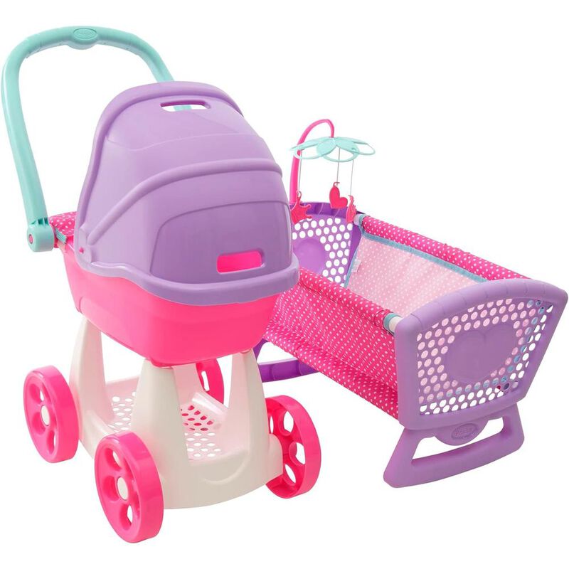 Carriola Mecedora Y Cuna Para Muñecas Prinsel R... image number null