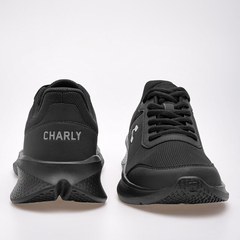 Charly Tenis deportivo para hombre negro, impor... image number null