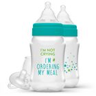 Biber&oacute;n Evenflo Feeding Balance De Cuello Ancho 270 Ml Paquete De 2