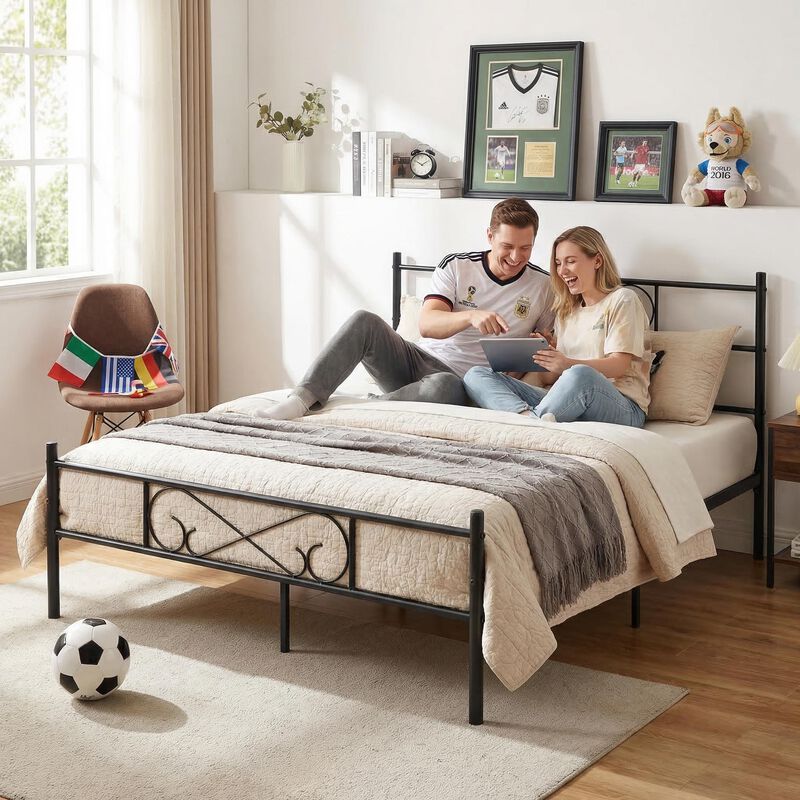 Base Cama Matrimonial Metal Color Negro image number null