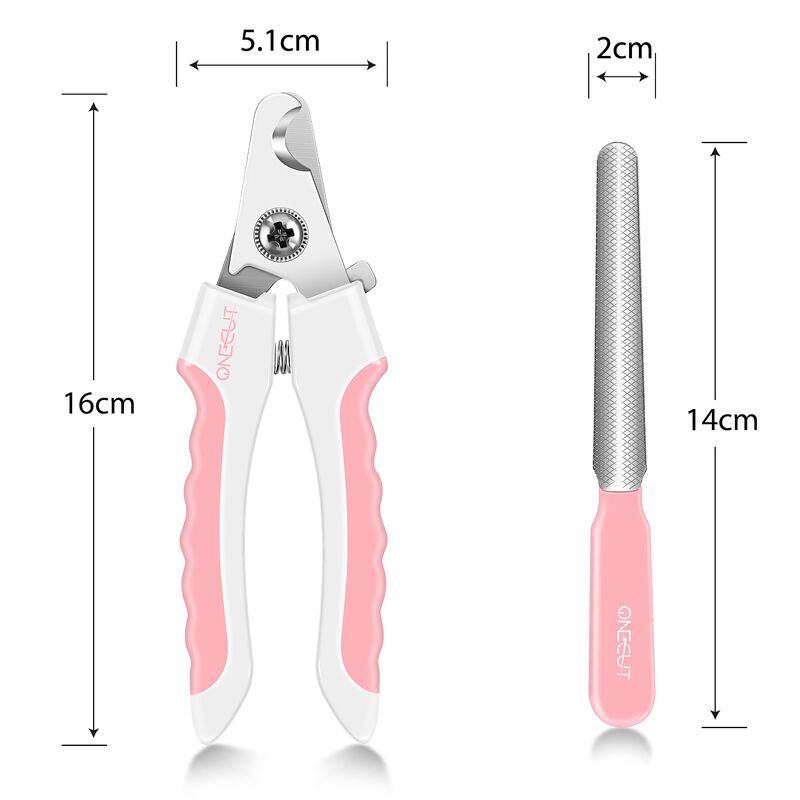 Corta&uacute;&ntilde;as Onecut 15 cm Rosa Con Guarda De Segur... image number null