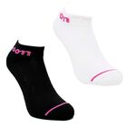 Wilson 5 Pares de Tines largos para Mujer, Color Blanco y Negro con Linea Rosa ,Talla Unitalla, Afelpados