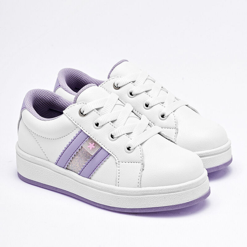 Moramora tenis para BEB&Eacute; blanco lila cod 140661... image number null